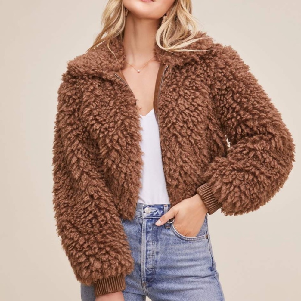 Astr Teddy Bomber Jacket